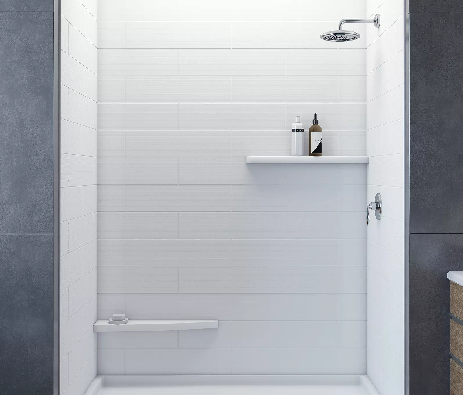 TS-VS: 6x24 Vision Shower Wall Panel System