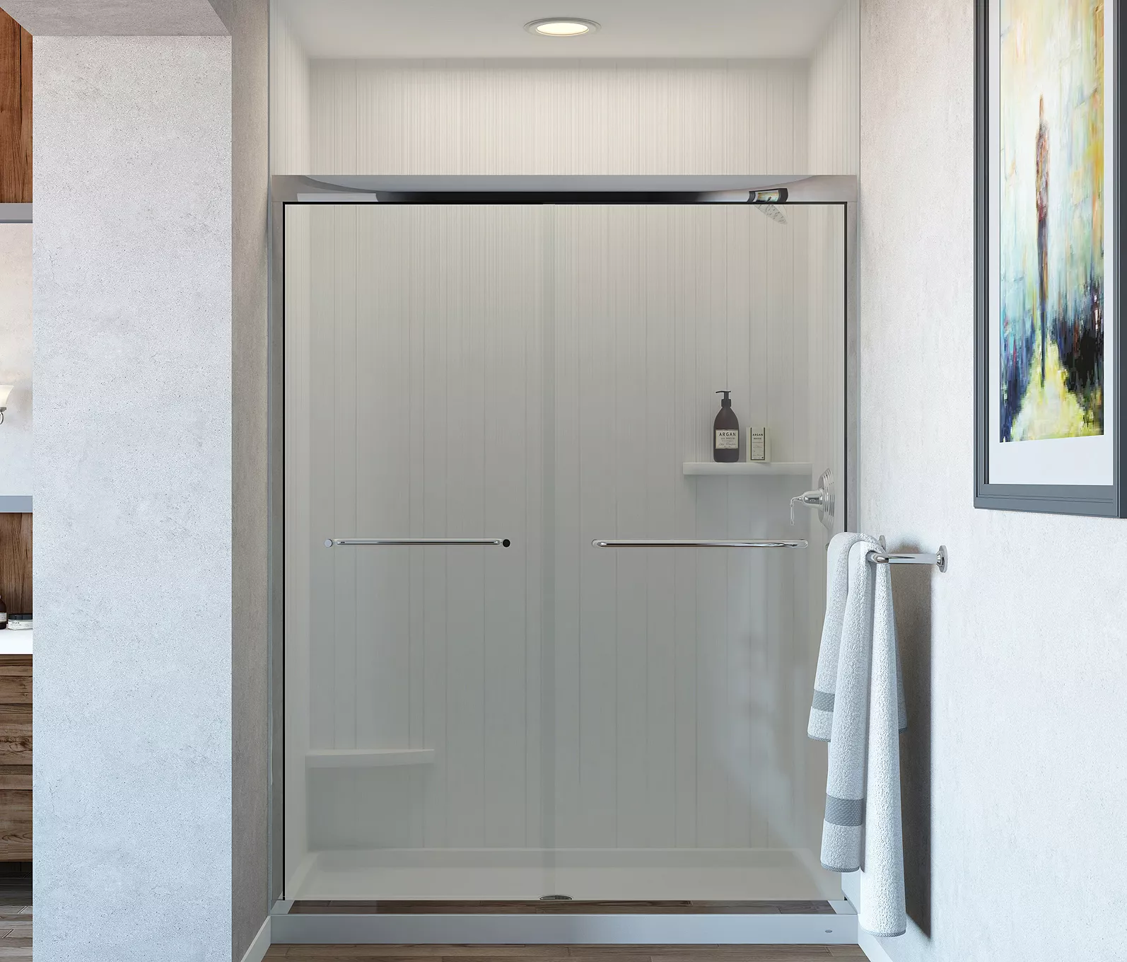 TS-VS: Vertical Vision Shower Wall Panel System