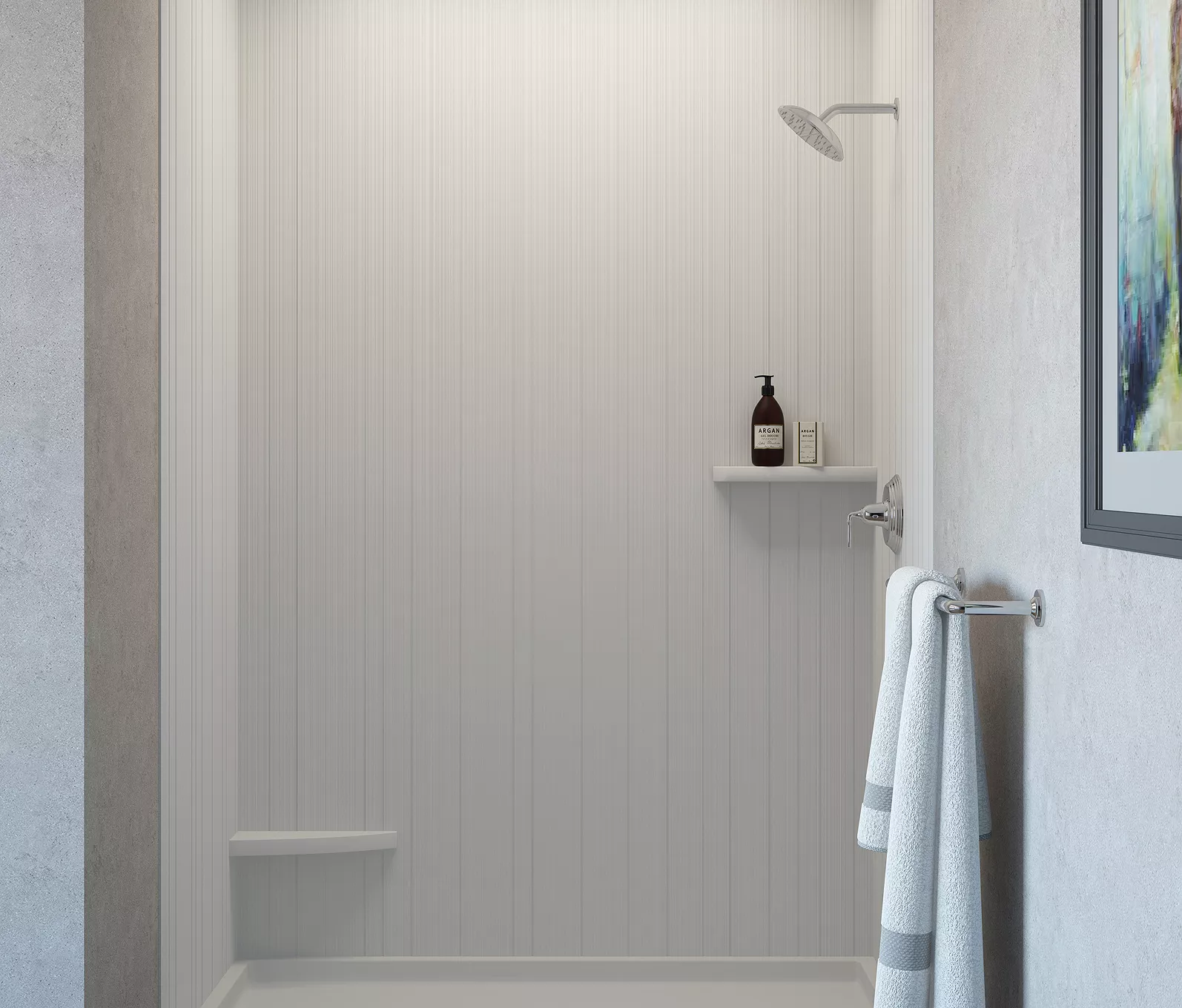 TS-VS: Vertical Vision Shower Wall Panel System