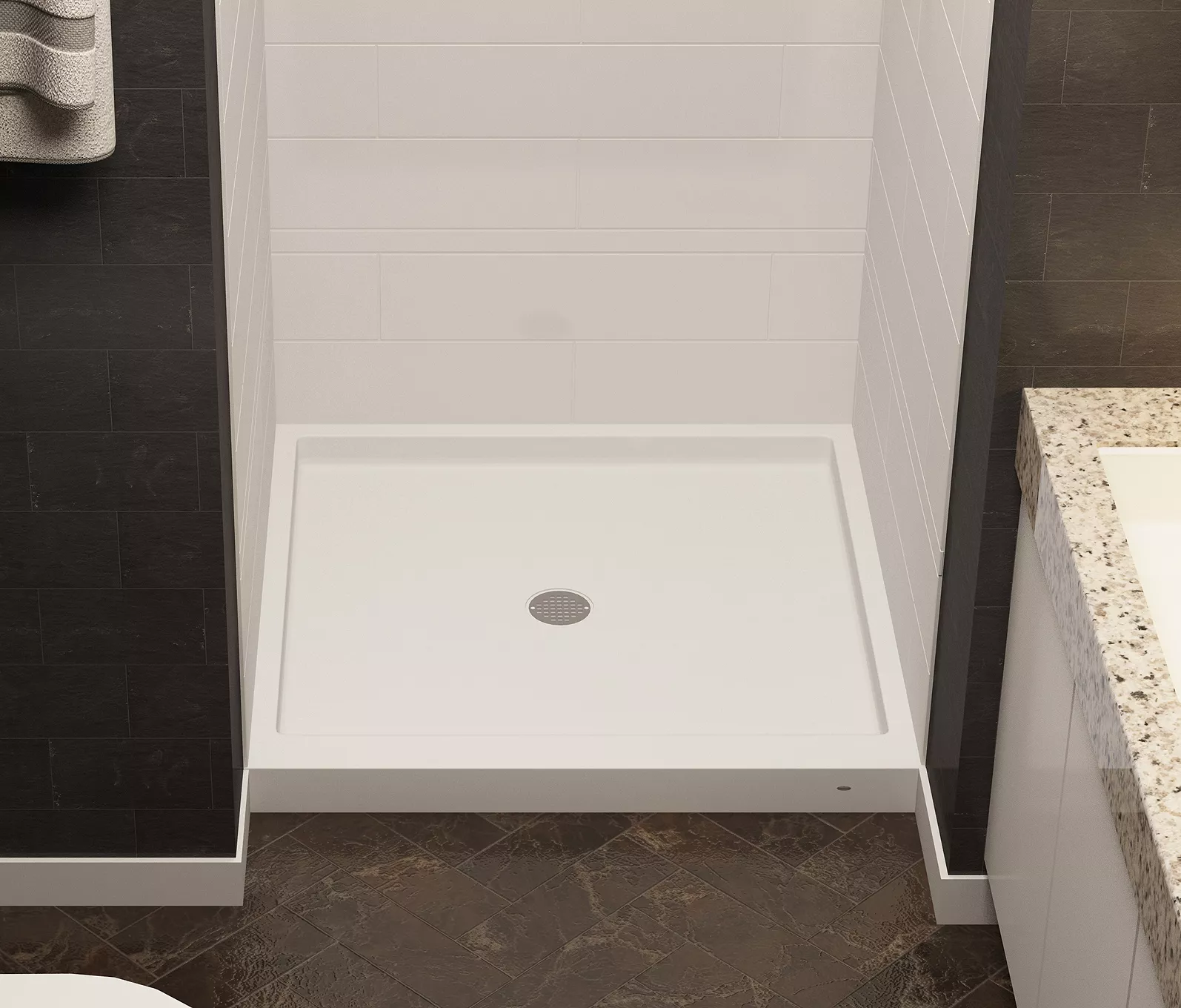 SP-3636: 36 x 36 Center Drain Shower Pan